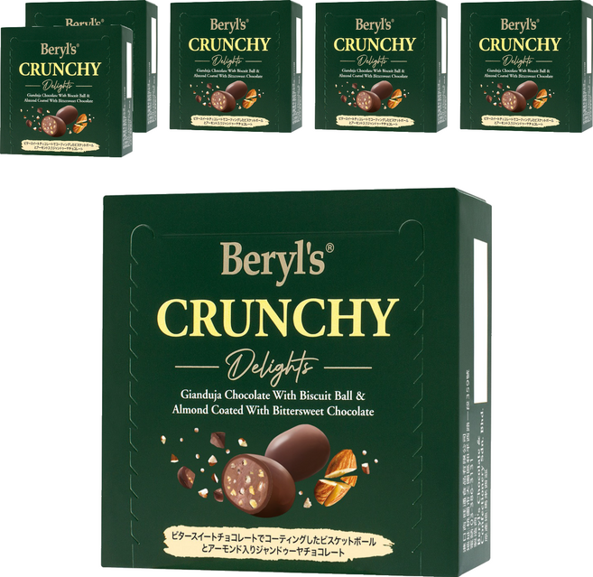 Beryl's 杏仁餅乾粒榛果醬夾心, 60g, 6個