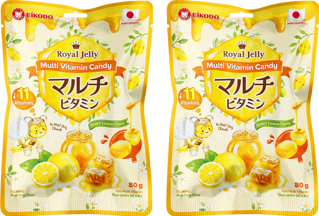 EIKODO 榮光堂 蜂蜜檸檬風味糖, 80g, 2個