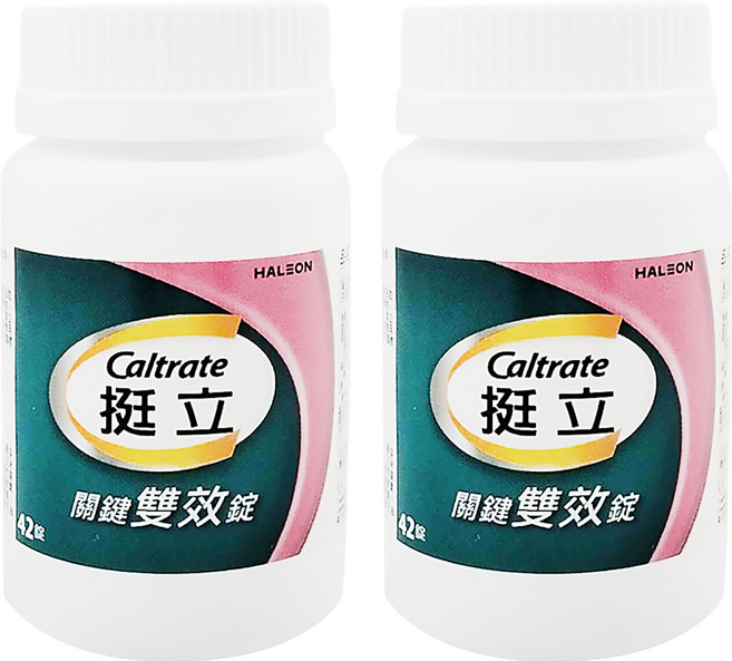 Caltrate 挺立 關鍵雙效錠, 42顆, 600mg, 2盒
