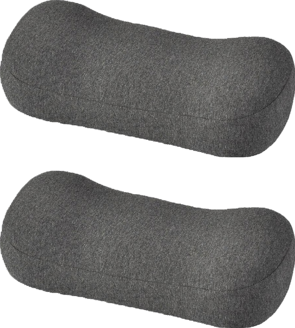 HIB&BODY 記憶棉午睡枕, 2個, 深灰色