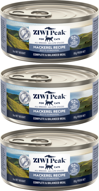 ZIWI Peak 滋益巔峰 貓用主食罐, 鯖魚, 85g, 3個