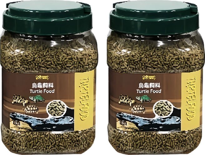 ISTA 伊士達 烏龜飼料 巴西龜 長尾龜 陸龜 I-329, 1000g, 2罐