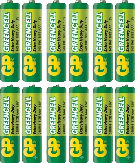 GP Batteries 超霸 4號綠能特級碳鋅電池, 3套, 4個裝