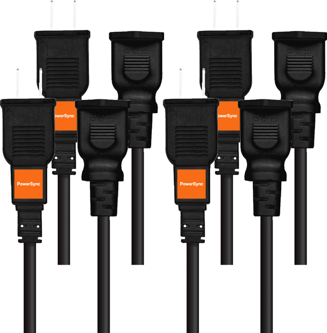 PowerSync 群加 過載斷電中繼線 2P TZ1V0045, 黑色, 4條, 4.5m