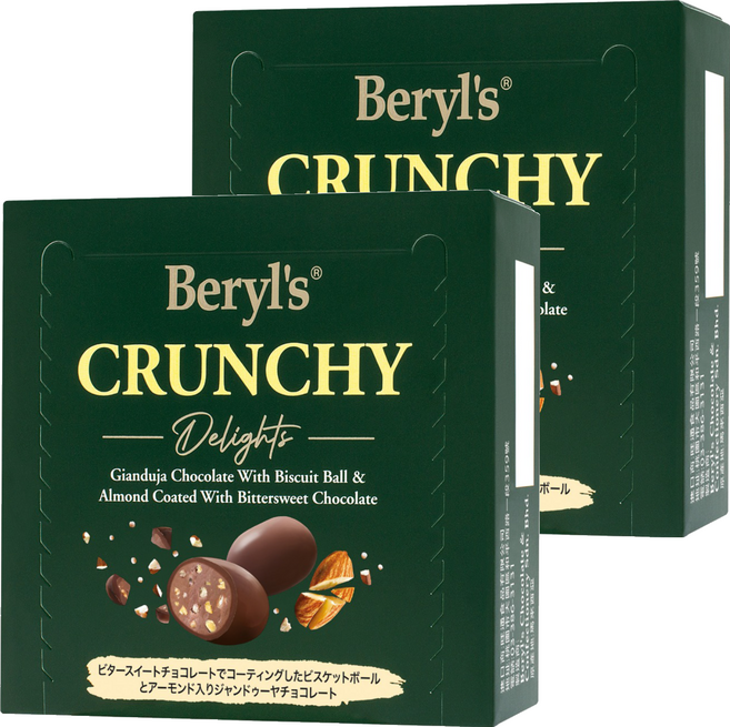 Beryl's 杏仁餅乾粒榛果醬夾心, 60g, 2個