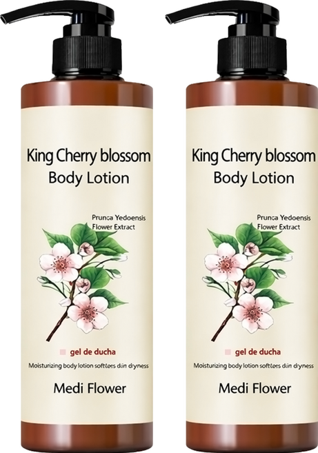 MediFlower 櫻花身體乳, 2個, 500ml