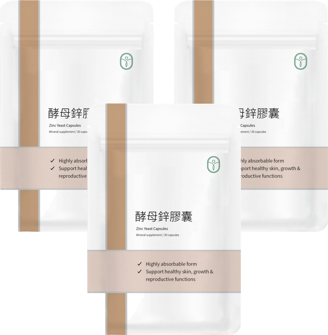 De Chuang 德創生技 酵母鋅 2g, 3個, 30顆