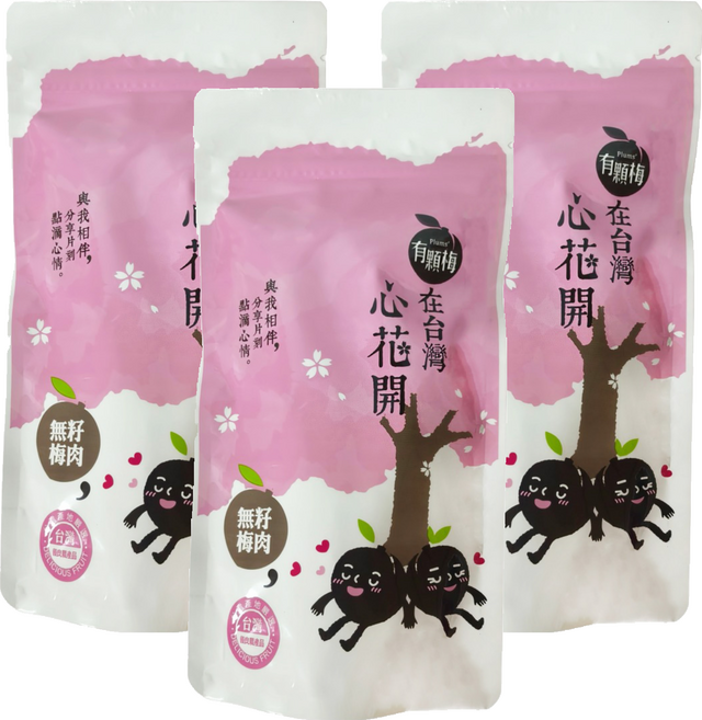 Plums 有顆梅 無籽梅肉, 3個, 55g