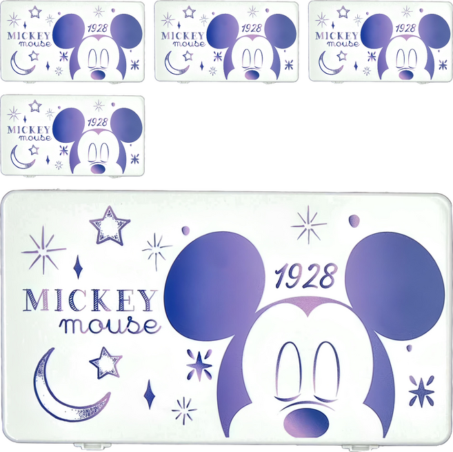 迪士尼 Disney tusmtusm 防疫收納盒 置物盒/零錢盒DN0362, 好眠米奇, 5個