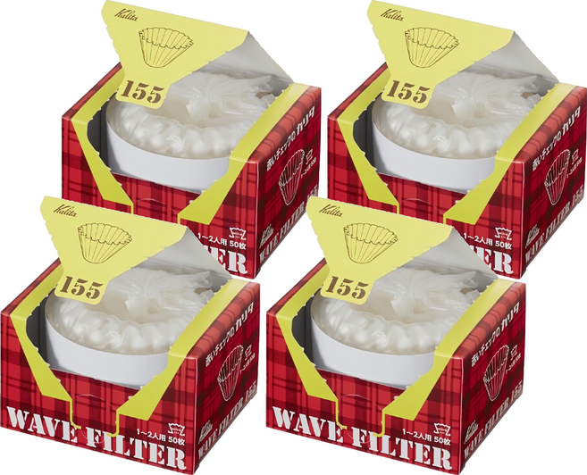 Kalita KWF155 波浪型咖啡濾紙 150g, 50張, 4盒