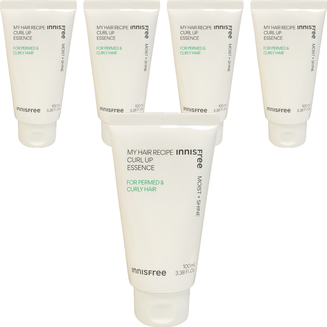 INNISFREE 台灣公司貨 我的秀髮 輕舞柔亮精華乳 捲髮專用, 5個, 100ml