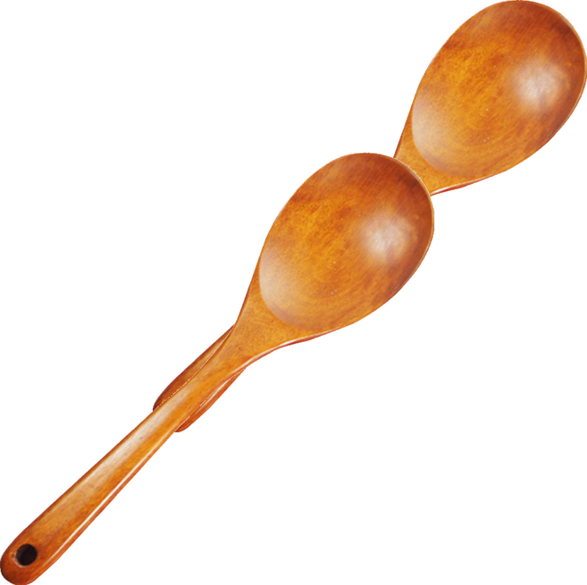 Dream Art 木製湯匙, 木頭色, 2支