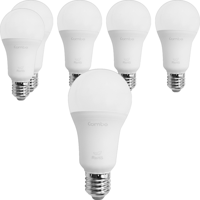 萊廷照明 17w 燈泡 e27, 黃光, 6個