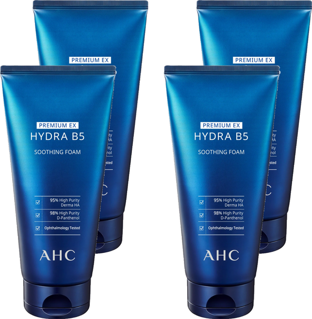 AHC 瞬效保濕B5潔顏乳, 180ml, 4條