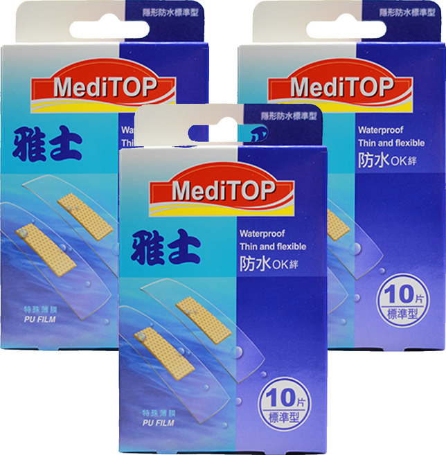 凱迪急救繃(未滅菌), 10片, 3盒