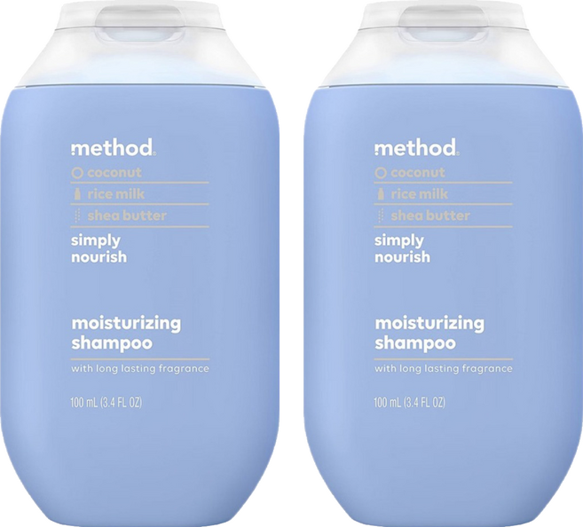 method 美則 感官洗髮乳 就是滋潤, 2件, 100ml