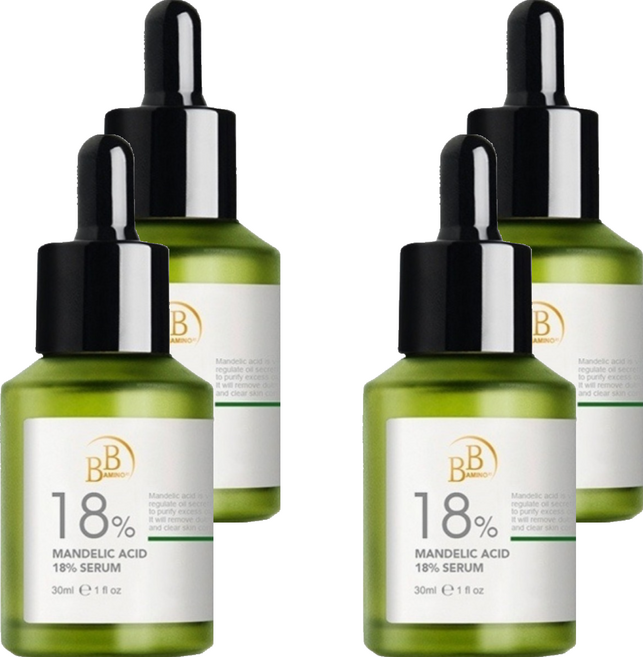 BB AMINO 科研 18%杏仁酸煥膚精華液, 4個, 30ml