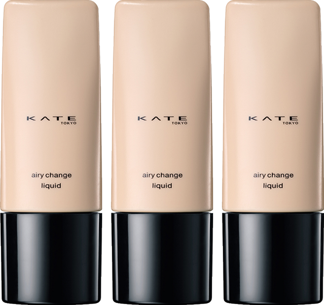 KATE 凱婷 極輕感持久粉底液 25ml, 02, 3個