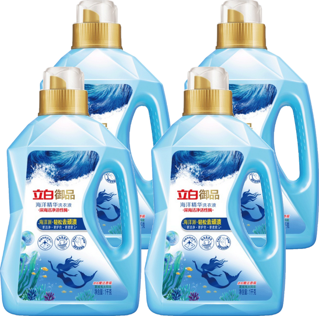 Liby 立白 御品海洋精華洗衣精, 1kg, 4個