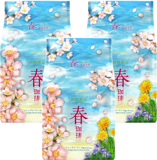 OGAWA 小川珈琲 濾掛式咖啡, 10g, 3套, 8個裝