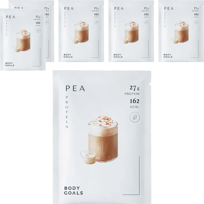 BODY GOALS 全素多效豌豆蛋白飲Pro 隨手包 馥郁奶茶, 6個, 40g