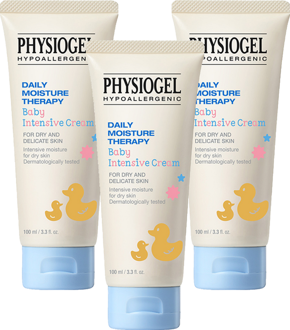 PHYSIOGEL 潔美淨 層脂質嬰兒潤膚乳霜, 100ml, 3條
