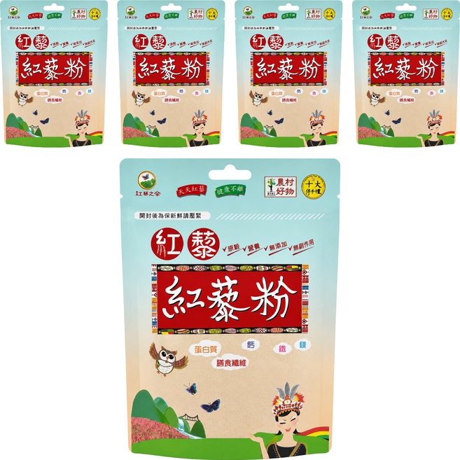 紅藜之家 紅藜粉, 180g, 5個