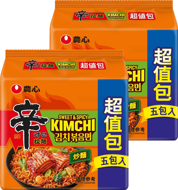 NONGSHIM 農心 辛辣白菜炒麵 超值包 137g, 10包