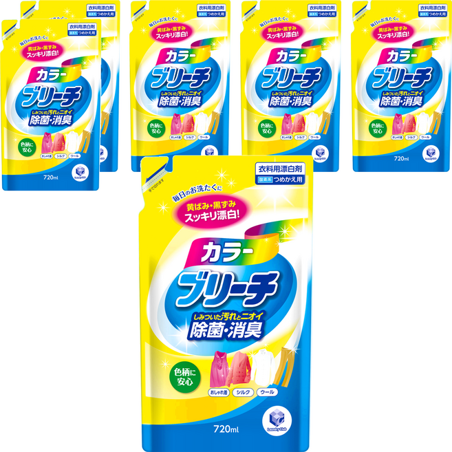 第一石鹼 LC有色衣物用漂白水補充包, 6個, 720ml