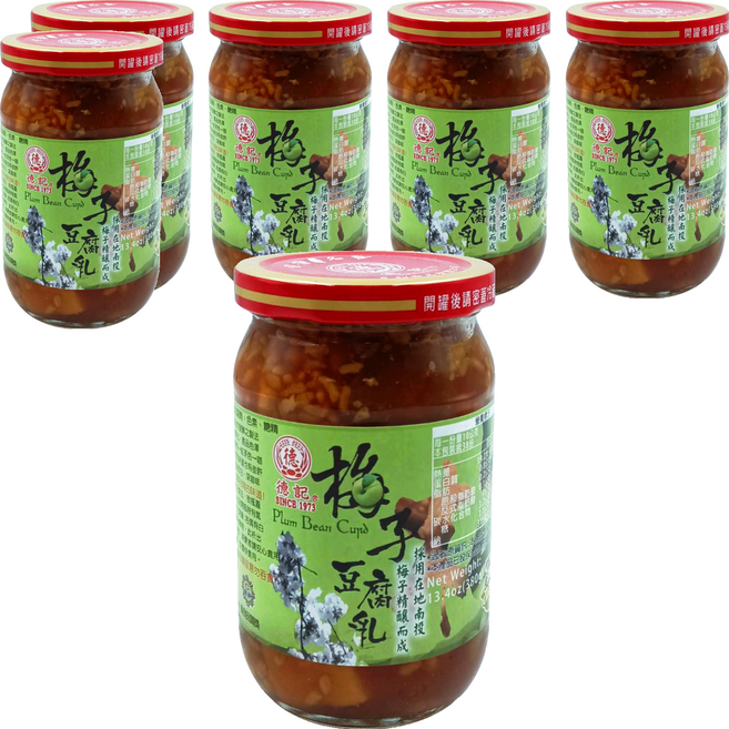 德記 梅子豆腐乳, 380g, 6個