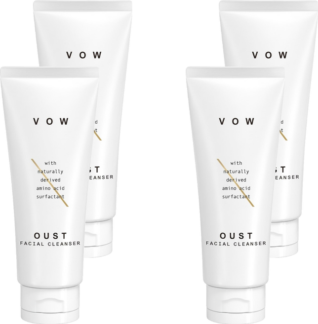 VOW 純粹保濕胺基酸洗面乳, 4條, 100ml