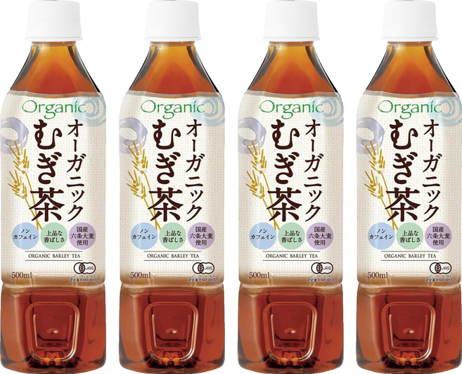 HiPEACE 越前麥茶 無糖, 500ml, 4個