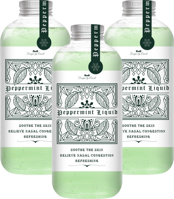 QUNDO 康朵 萬用舒涼薄荷水, 3個, 500ml