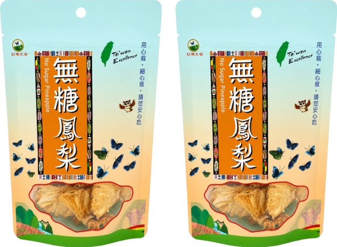 紅藜之家 無糖鳳梨乾, 2個, 60g