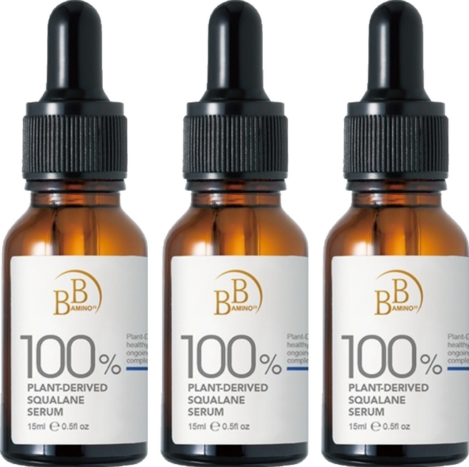 BB AMINO 科研 100%角鯊潤澤修復精華, 3個, 15ml