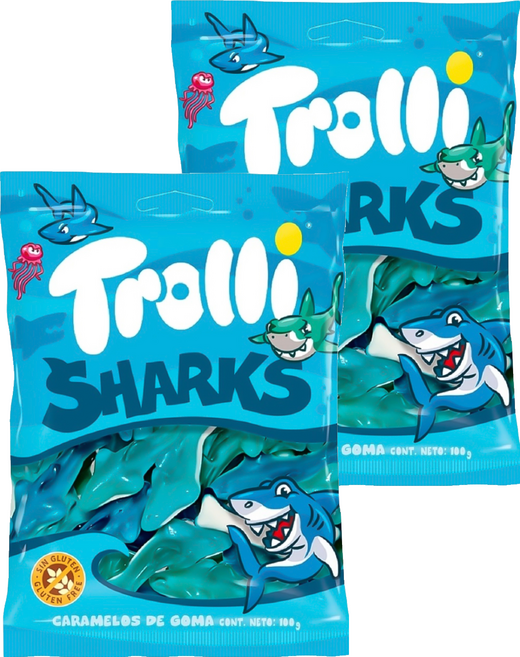 Trolli 多利軟糖 鯊魚造型, 100g, 2個