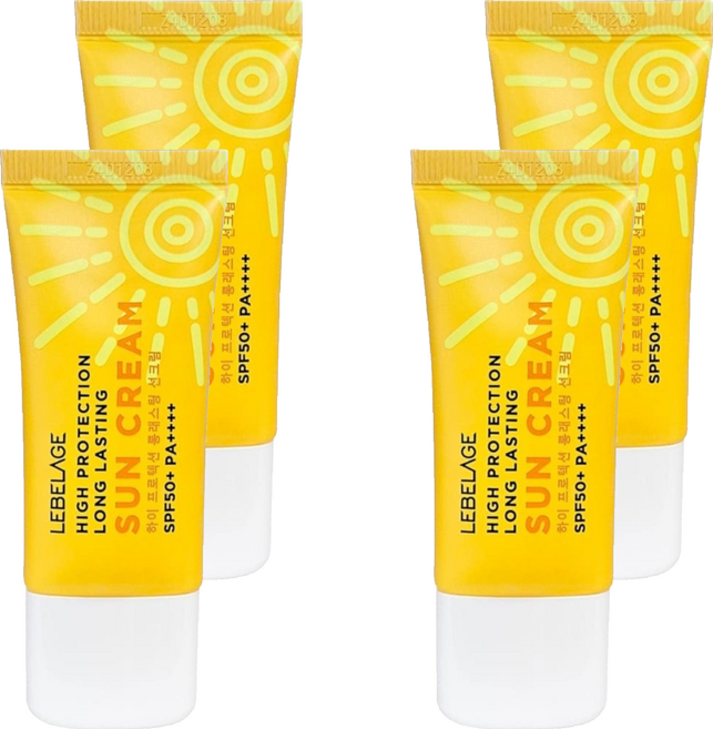 LEBELAGE 蕾浿雷 溫和長效防曬乳 SPF50+ PA++++, 4件, 30ml