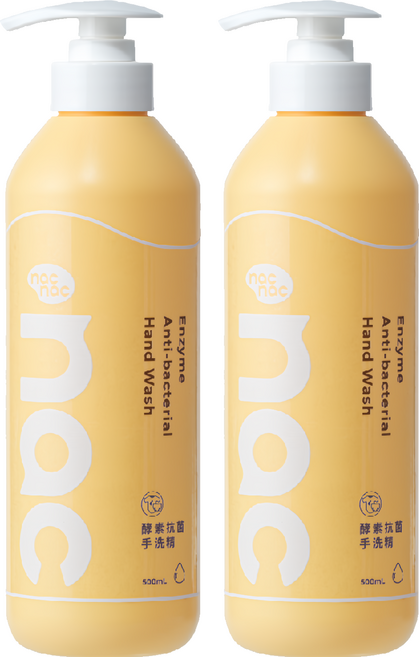 nac nac 酵素抗菌手洗精, 2個, 500ml