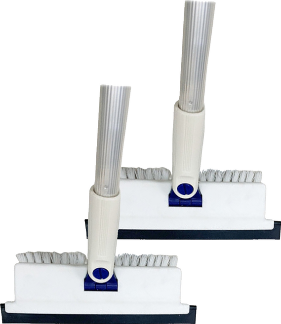 Easy Cleaning Solution 潔田屋 多角度全方位雙效洗滌刷頭 2185 快接式, 2支, LF2185-110