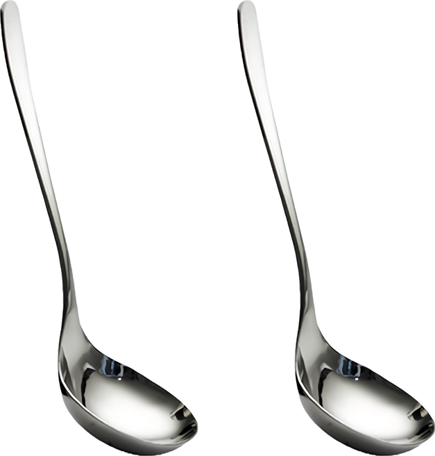 Green Bell 綠貝 316餐具系列 加深多用小湯匙, 銀色, 2支