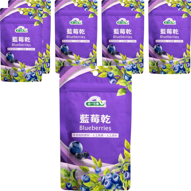 統一生機 藍莓乾, 100g, 6包