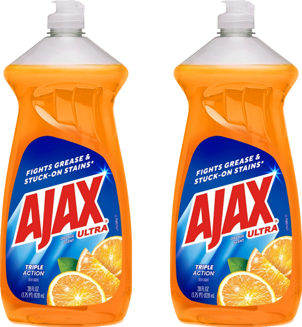 Ajax 濃縮洗潔精 柑橘香, 2個, 828ml