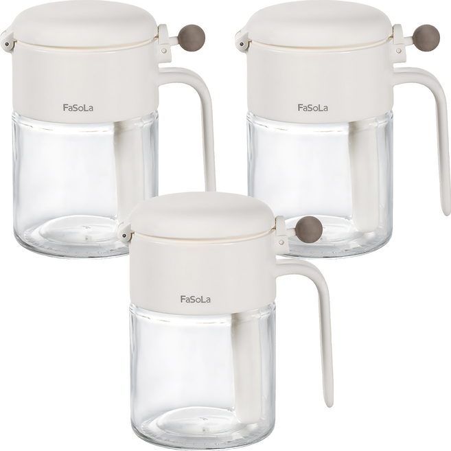 FaSoLa 本味密封防潮調味料罐, 3個, 400ml