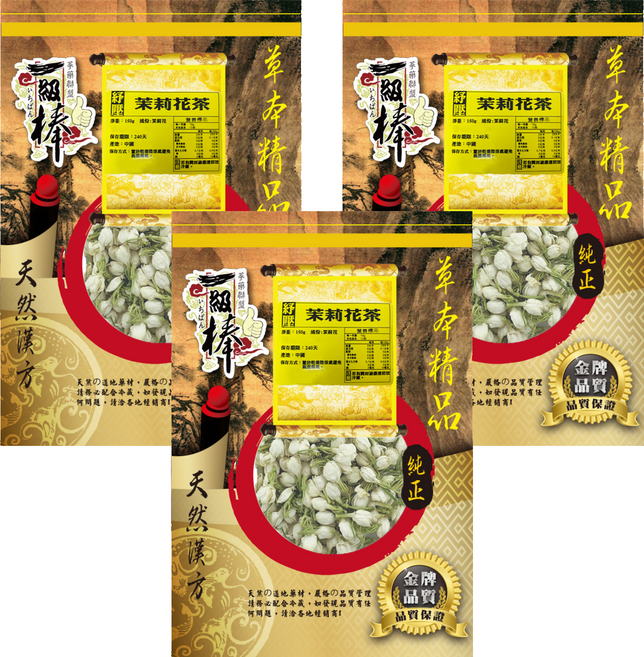 蔘大王 紓壓茉莉花茶, 150g, 3個, 1個裝