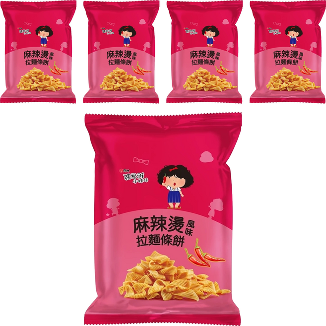 維力 張君雅小妹妹 麻辣燙風味拉麵條餅 65g, 5包