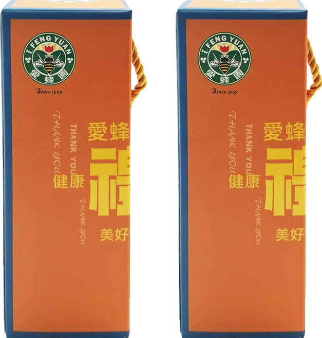 愛蜂園 玫瑰蜂蜜醋調理禮盒, 2個, 300ml