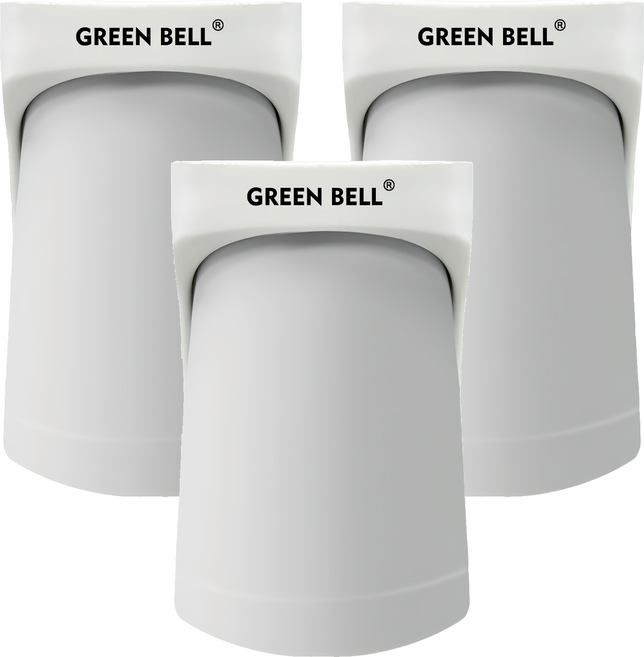 Green Bell 綠貝 磁吸漱口杯收納架, 3個, 灰色