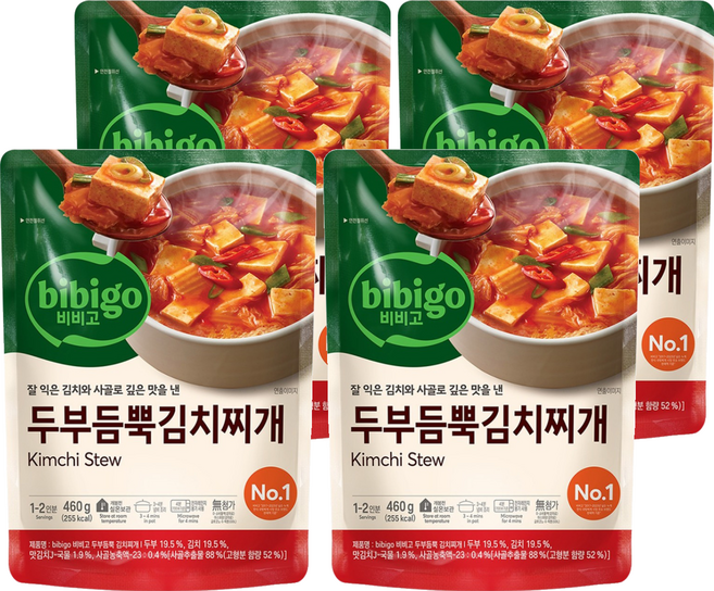 CJ bibigo 泡菜豆腐湯底, 460g, 4個