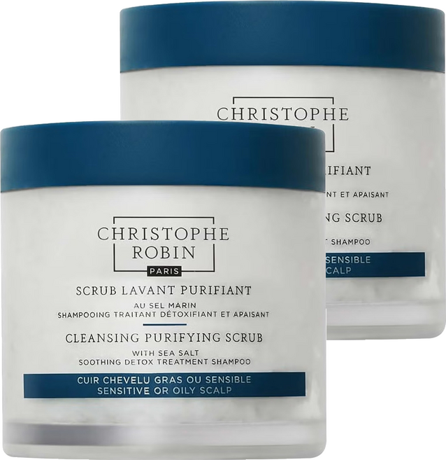 CHRISTOPHE ROBIN 海鹽舒緩頭皮潔淨霜 升級款, 2件, 250ml