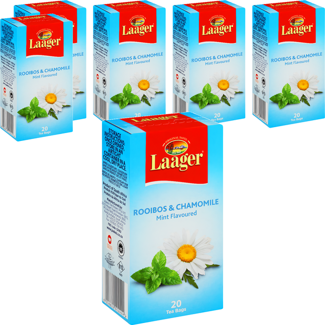 Laager 洋甘菊國寶茶 薄荷風味, 2g, 6套, 20個裝